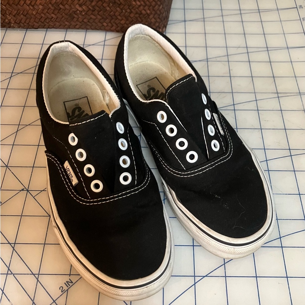 Vans Black and White Sneakers